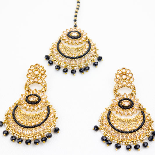 Golden-Black Tikka Set