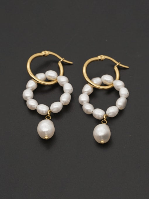 Golden Pearl Earrings