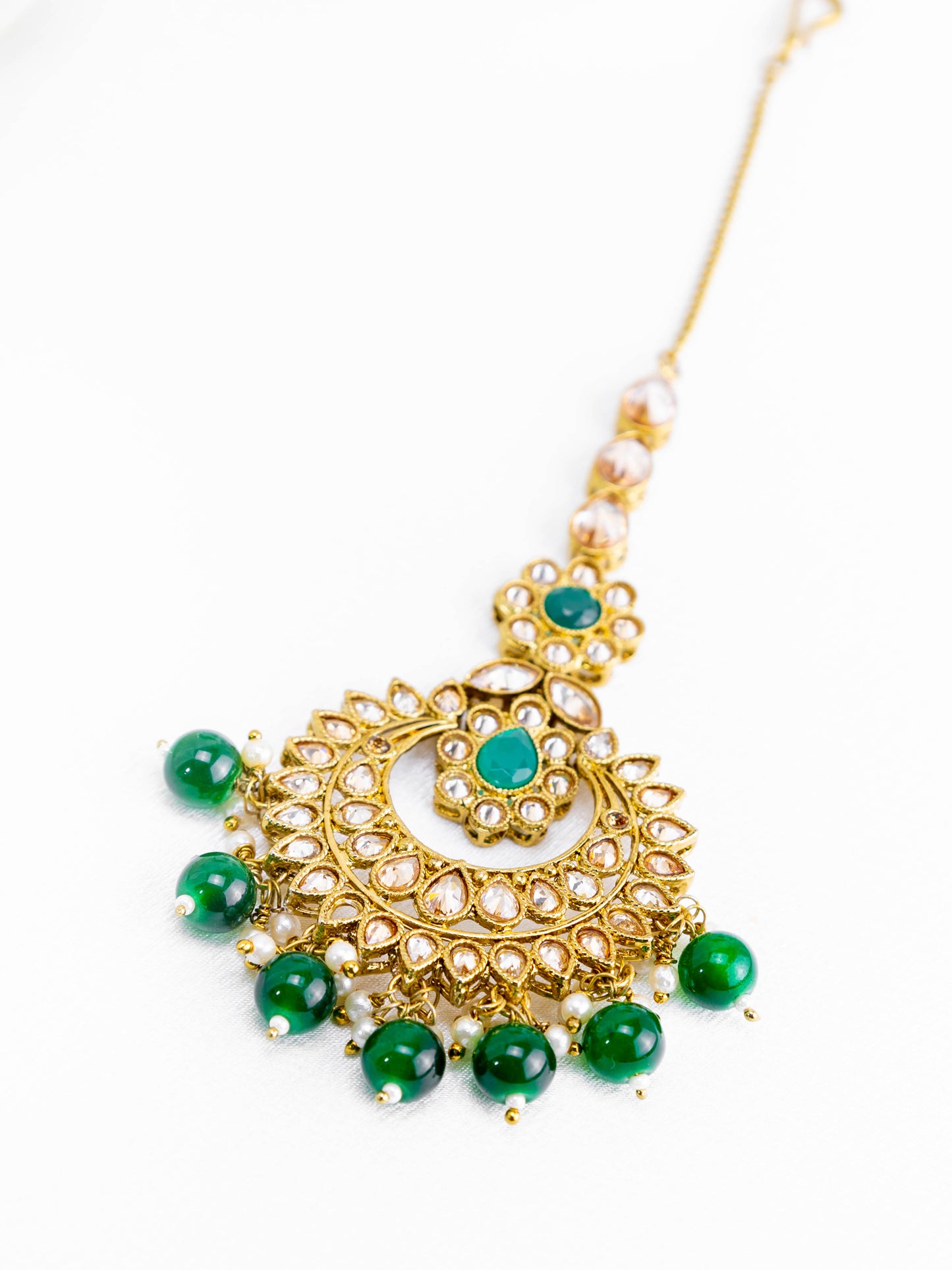 Green Pearl Necklace Set