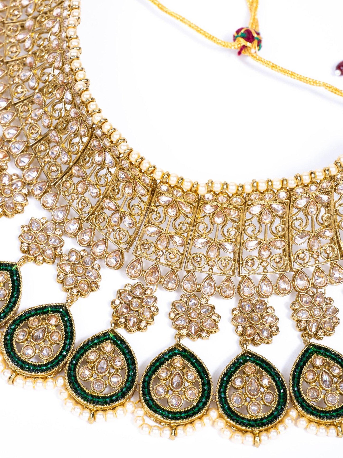 Heer Latkan Green Necklace Set - Noor Zaara