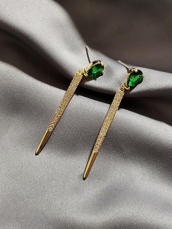 Emerald Cubic Zirconia Earring