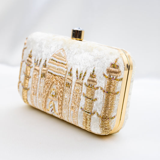 Taj Mahal White Clutch