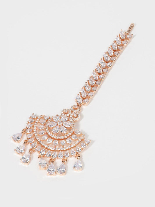 Silver Rose Gold Tikka - Noor Zaara