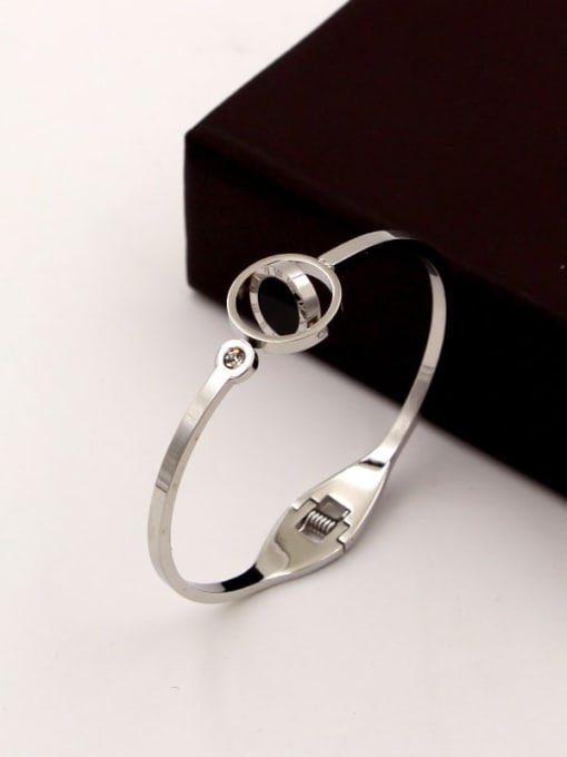 Roman Cubic Zirconia Band Bangle