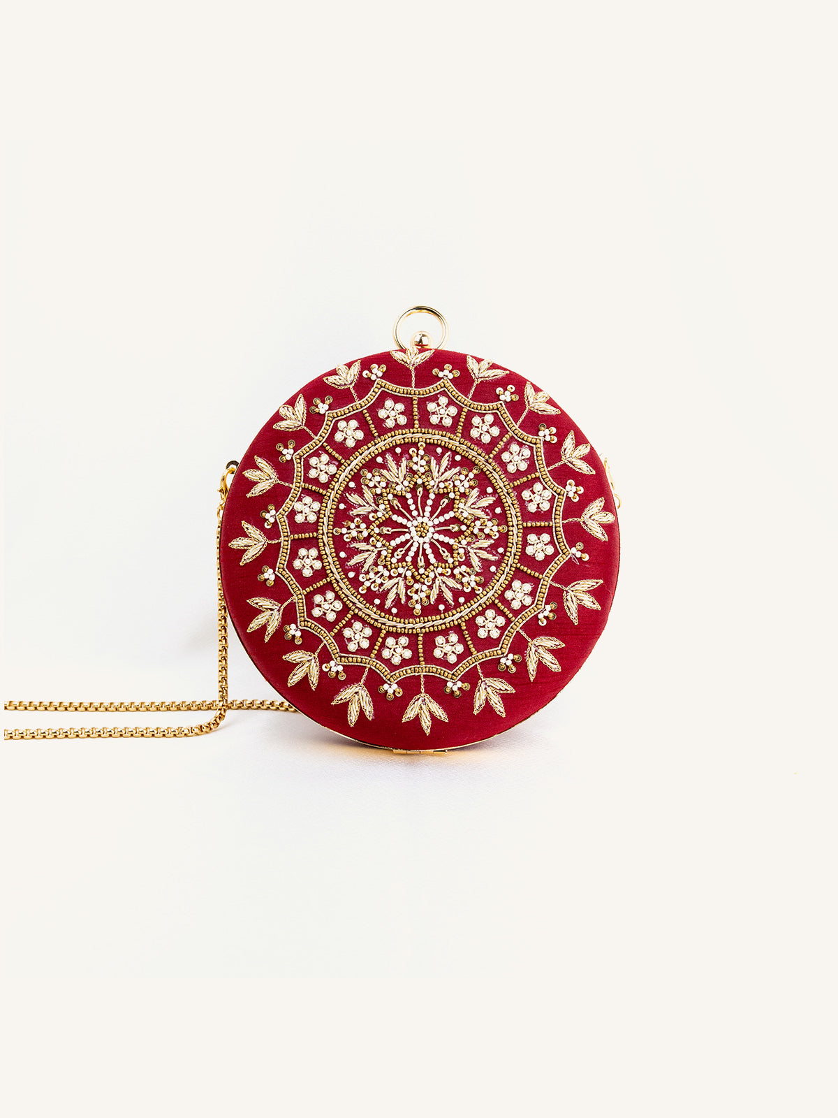 Rouge Foncé Clutch