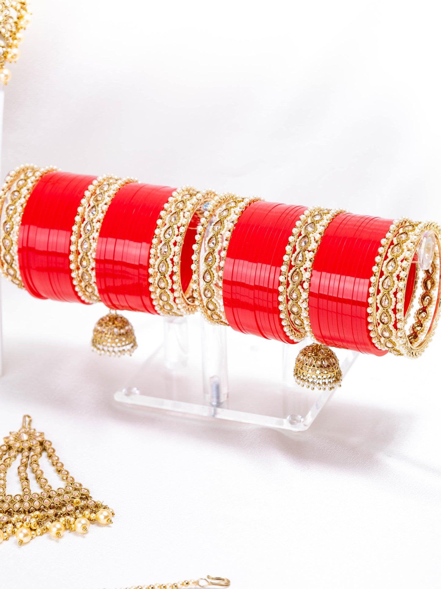 Bridal Polki Bangle Set - Noor Zaara