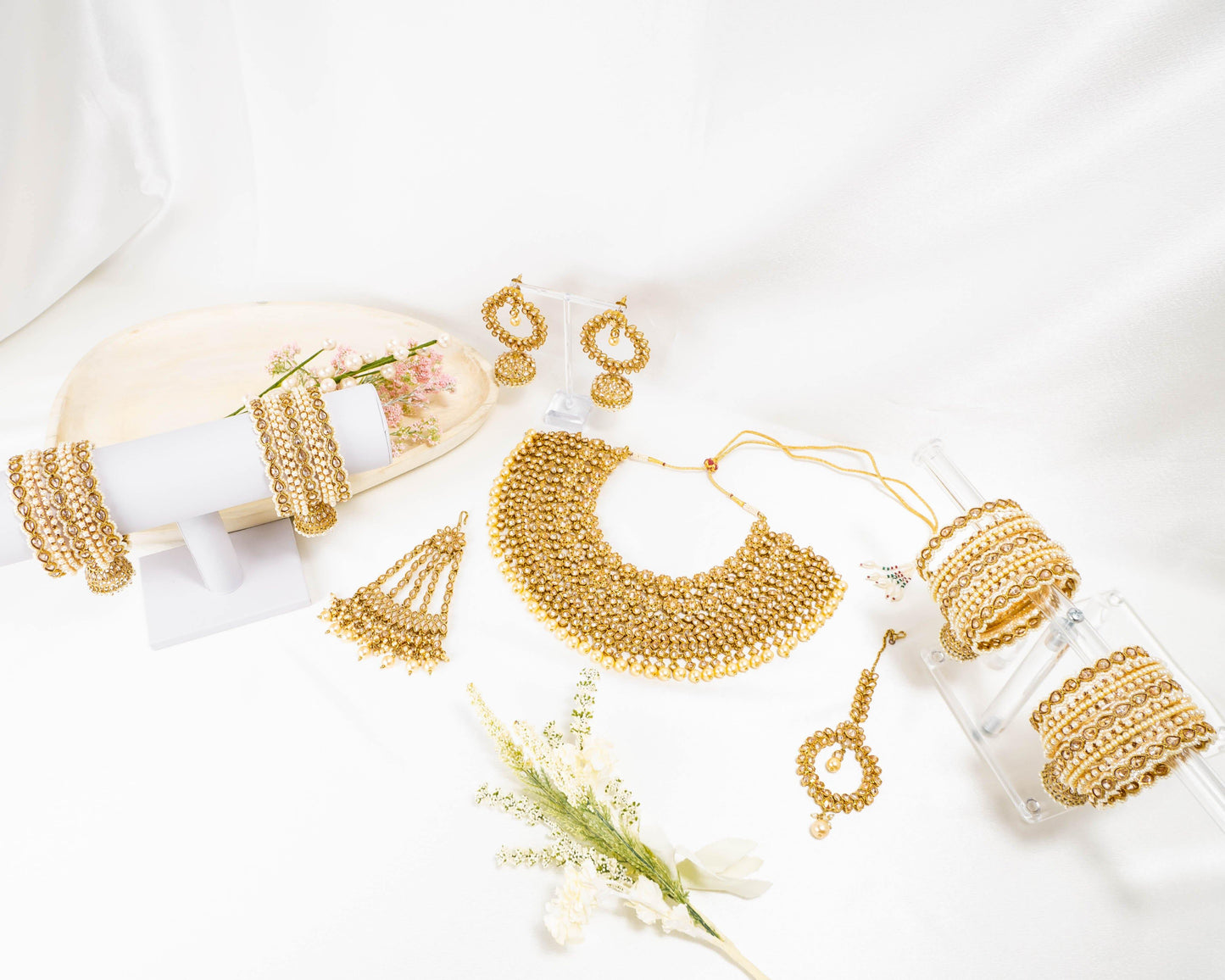 Sahara Golden Necklace Set - Noor Zaara