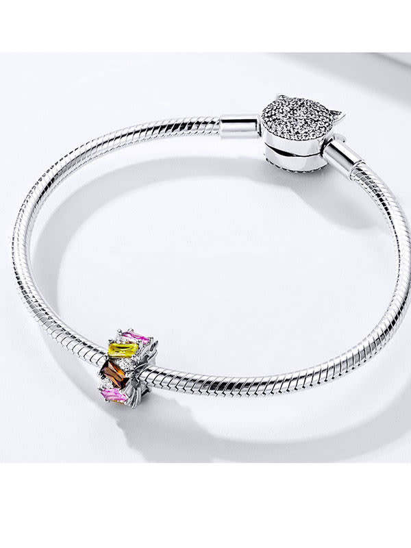 Multicolor Cubic Zirconia Charm