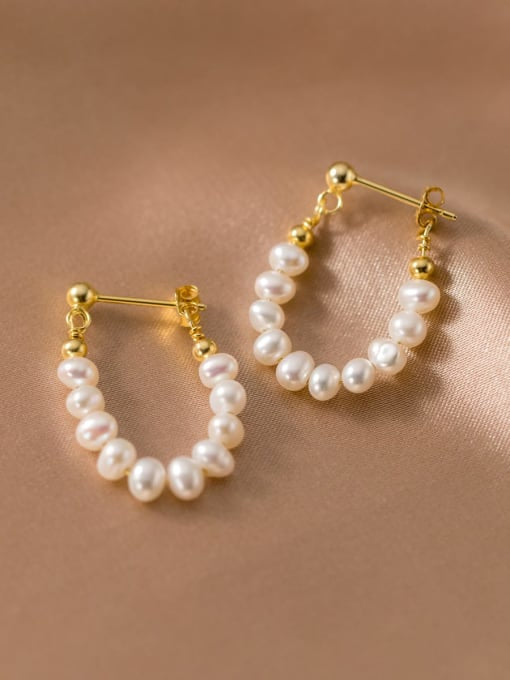 Hoop Pearl Earrings