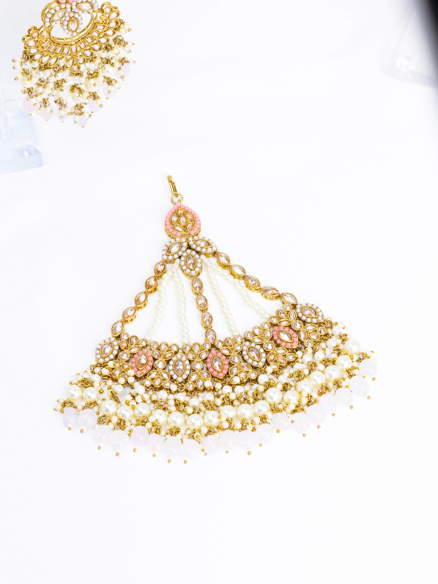 Meera Pearl Pink Necklace Set