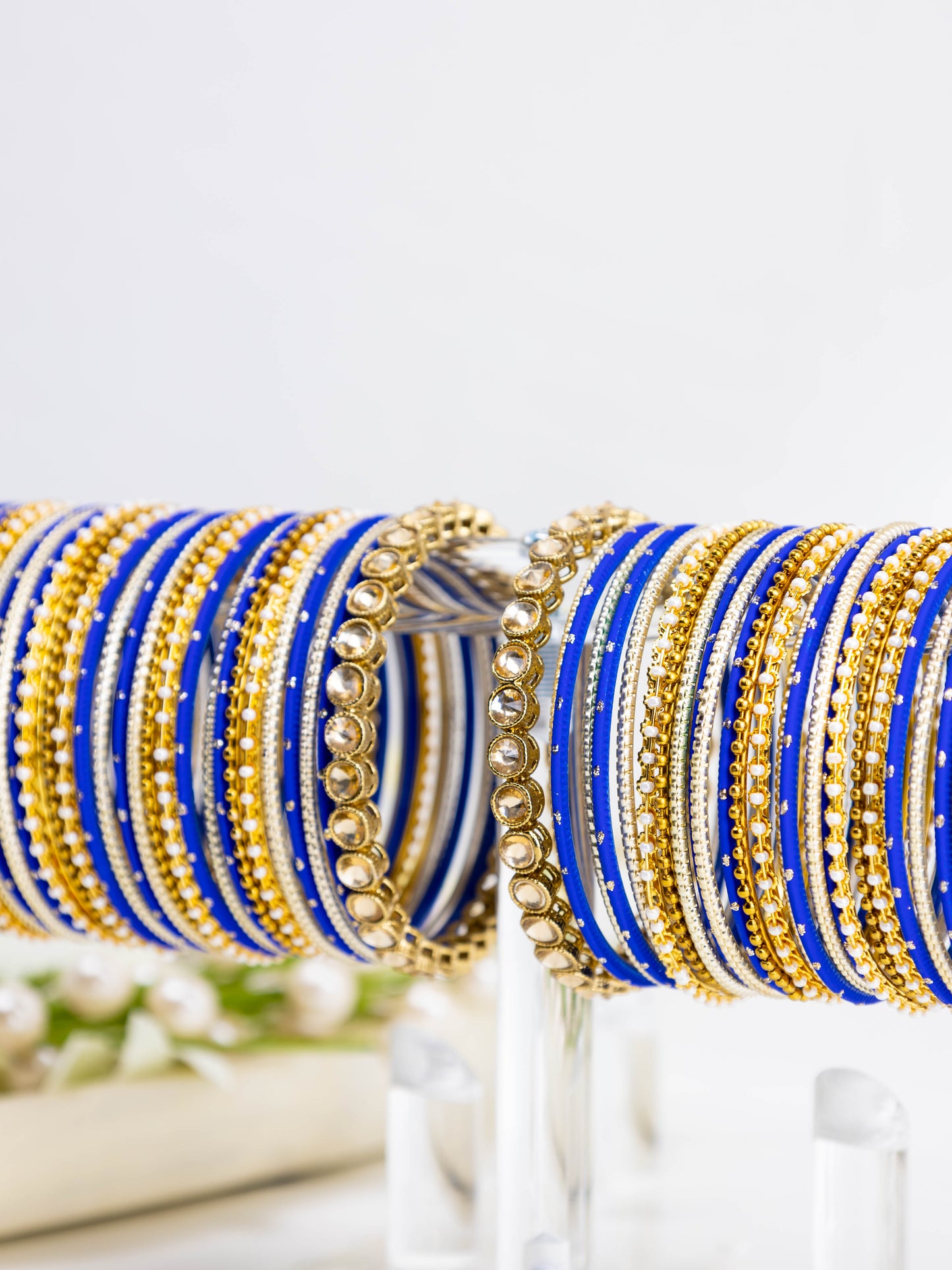 Aimée Blue Bangle Set