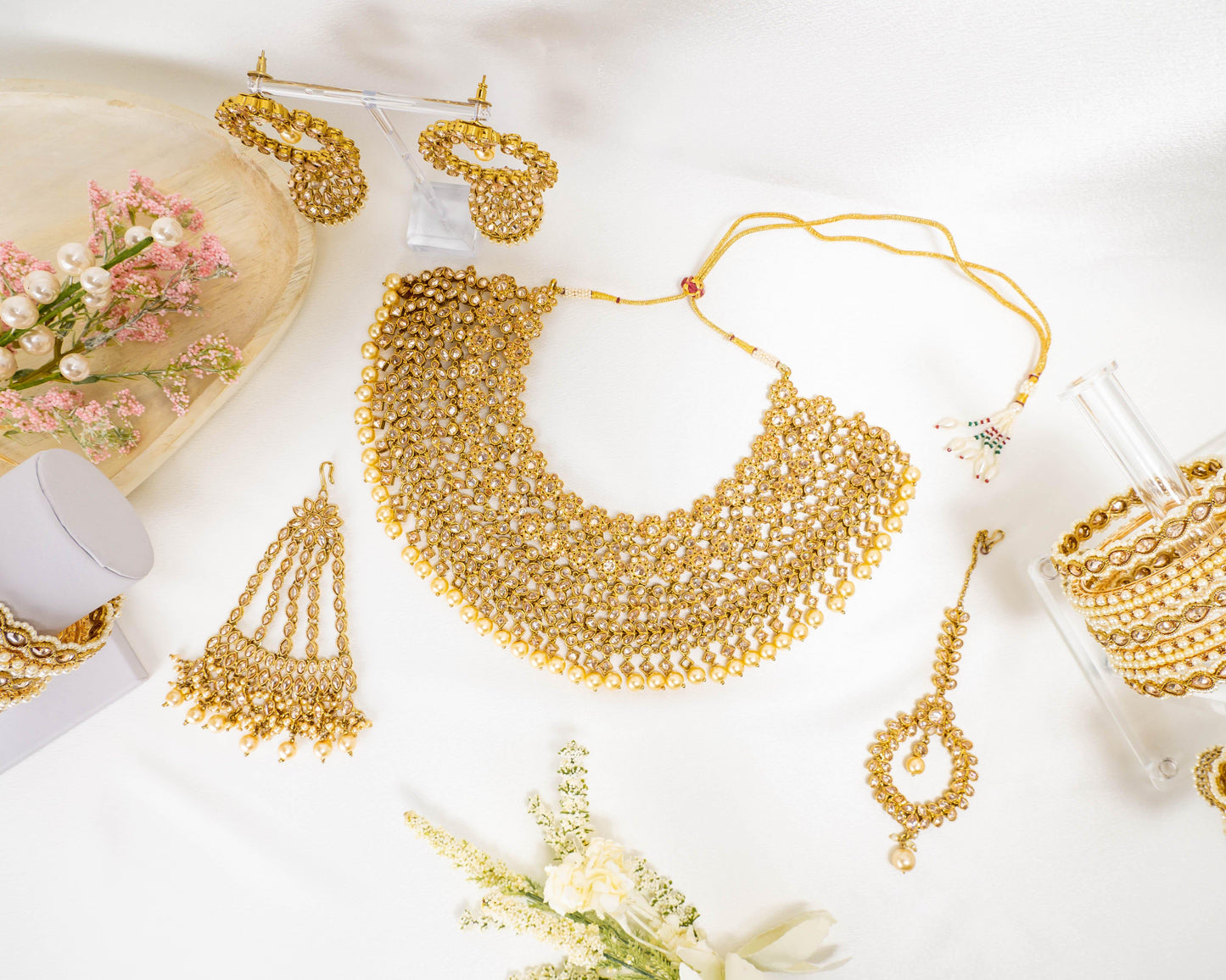 Sahara Golden Necklace Set - Noor Zaara