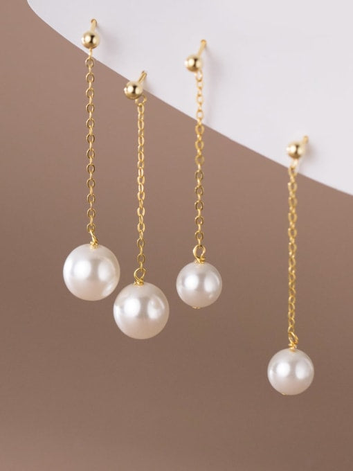 Pearl Tassel Earrings