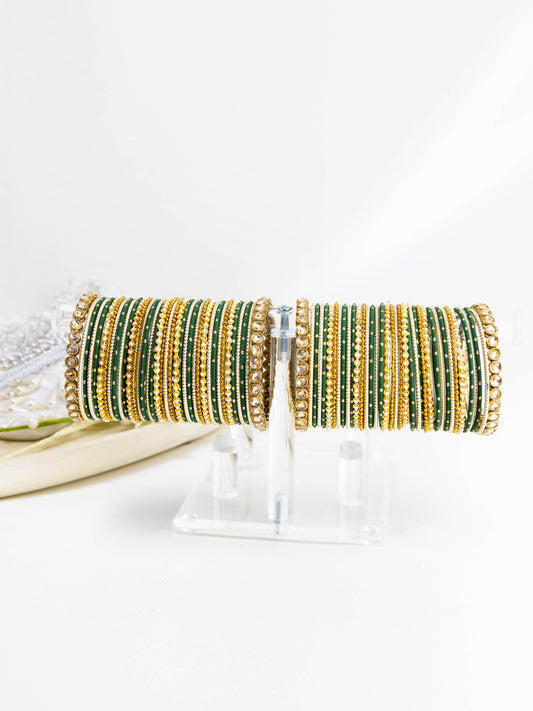 Elea Green Bangle Set