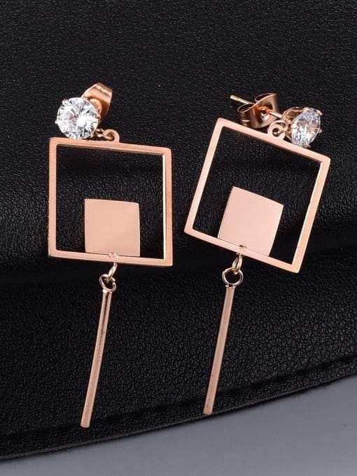 Rhinestone Drop Earrings - Noor Zaara