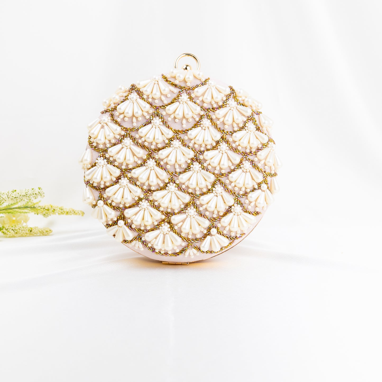 Rose Pearl Clutch