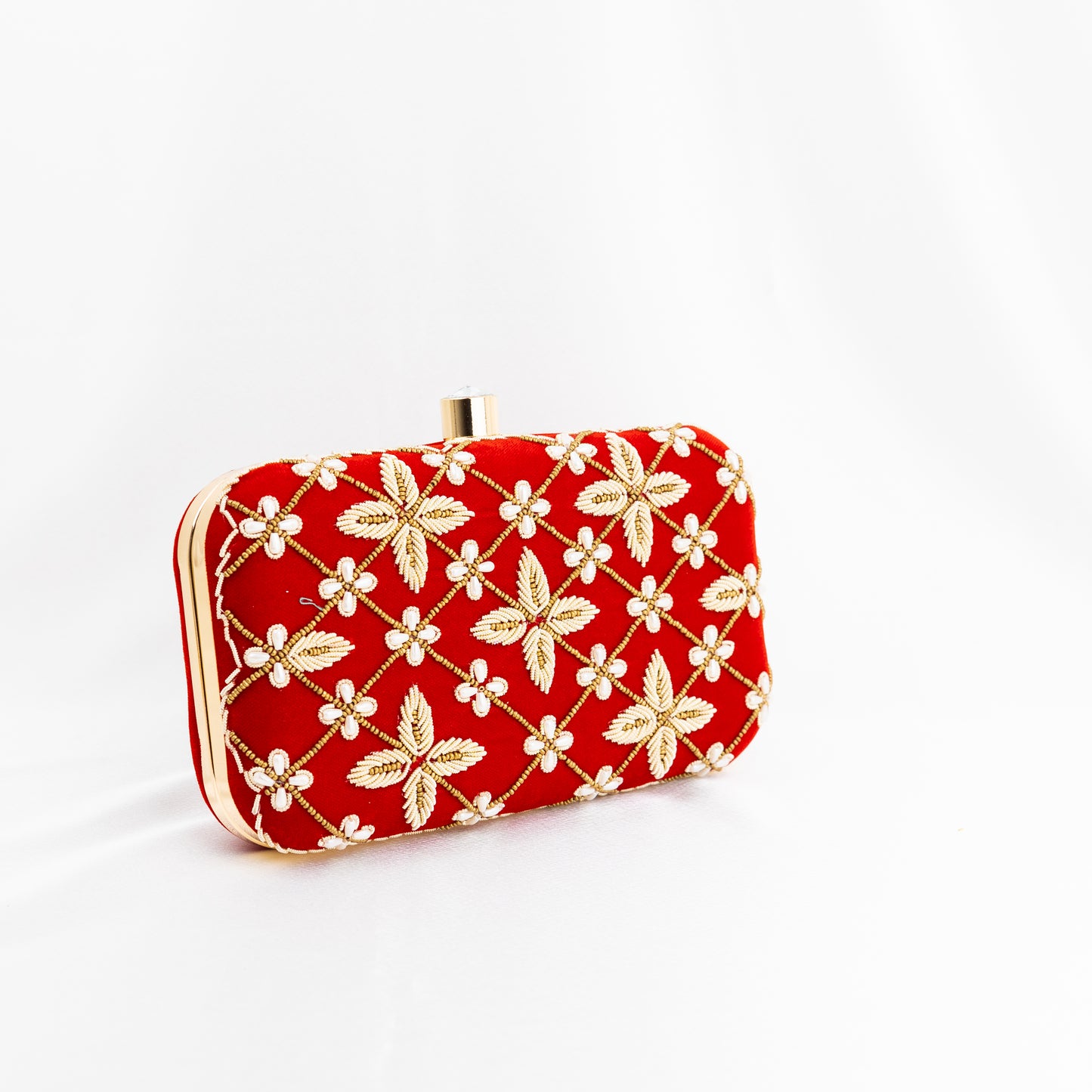 TriBeCa Clutch- Red