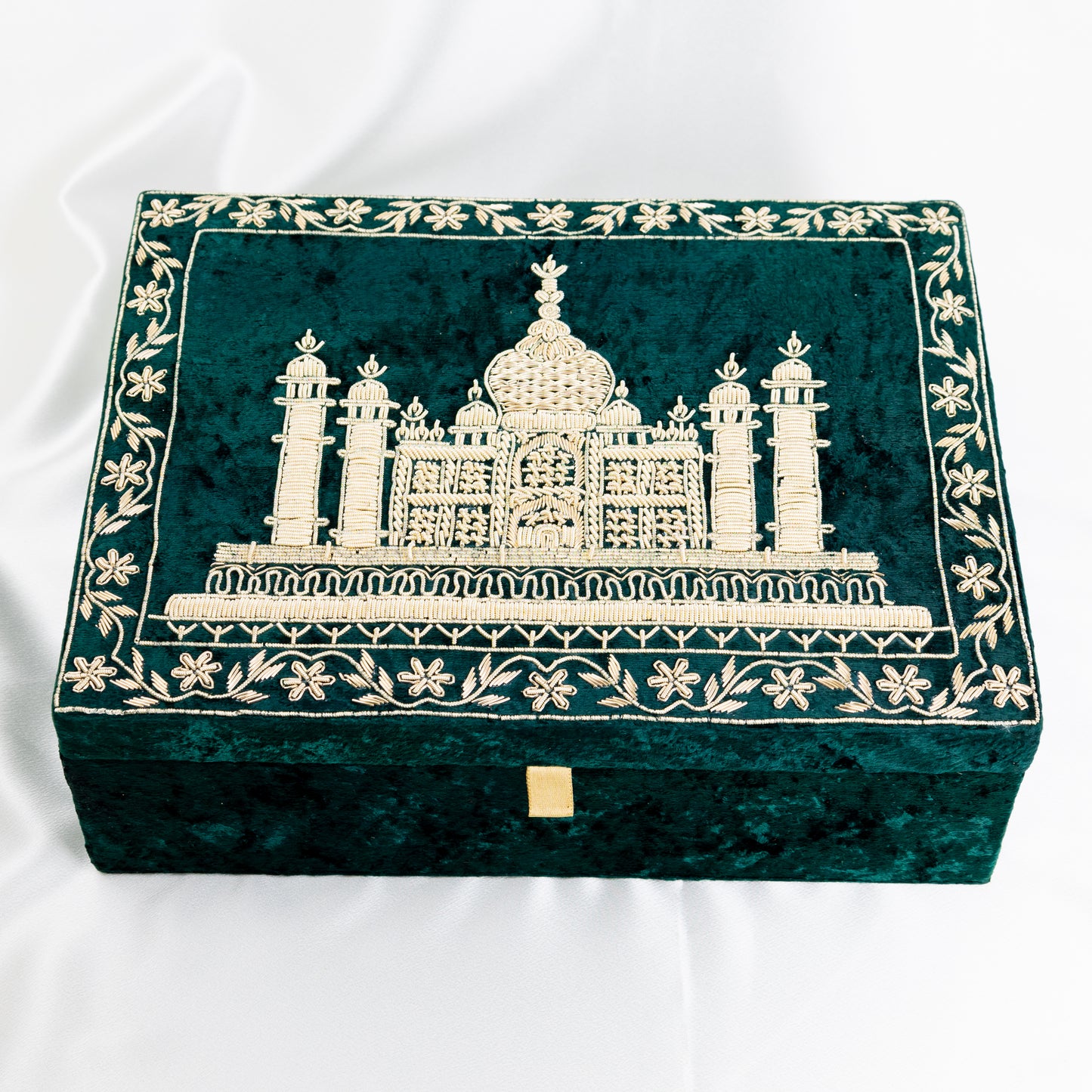 Regal Emerald Taj Mahal Jewelry Box