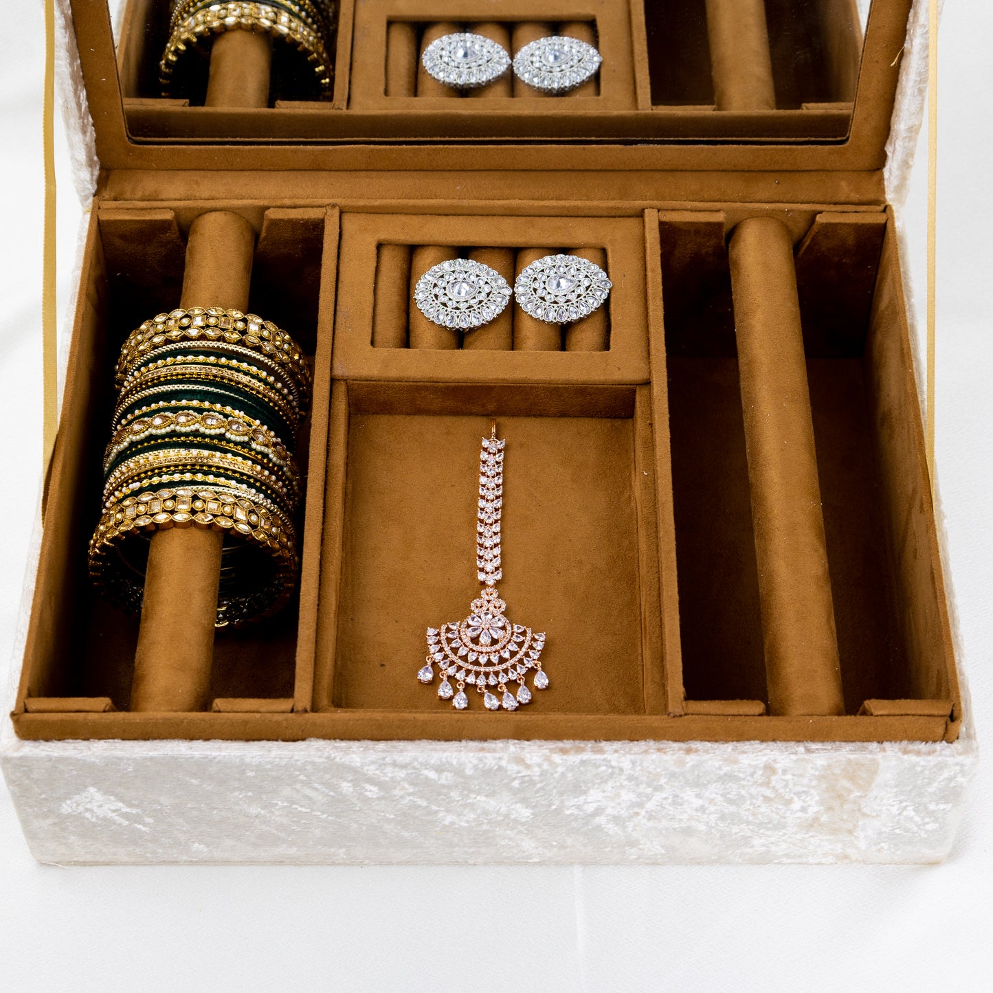 Taj Mahal Trousseau Box- White