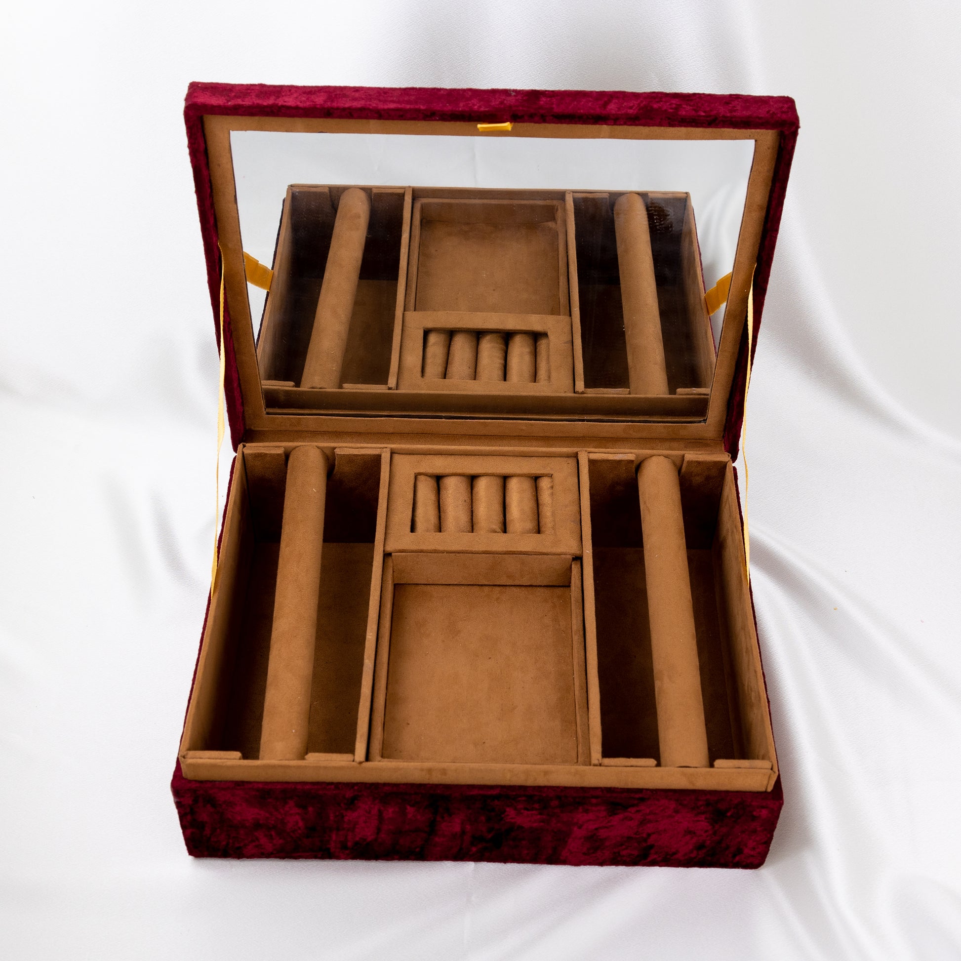 Bridal trousseau box, large hand embroidered floral wedding keepsake box,  OOAK statement jewelry box, heirloom decorative box, memento box