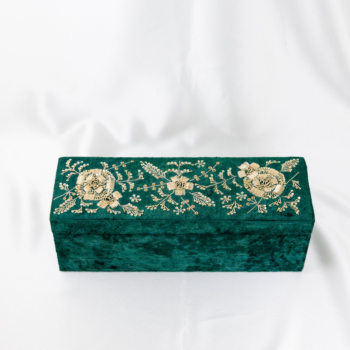 Emerald Dream Velvet Bangle Box