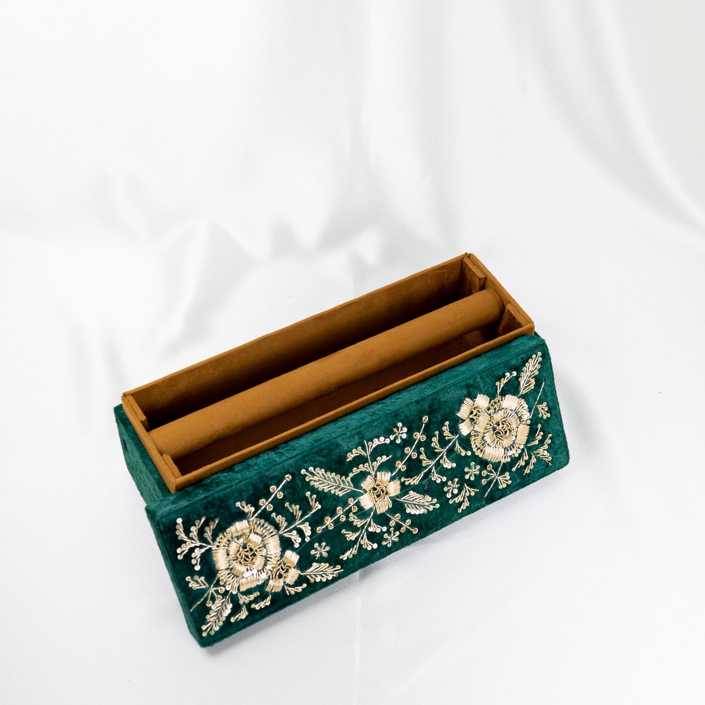 Emerald Dream Velvet Bangle Box