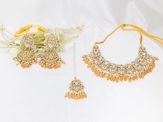 Amara Golden Necklace Set