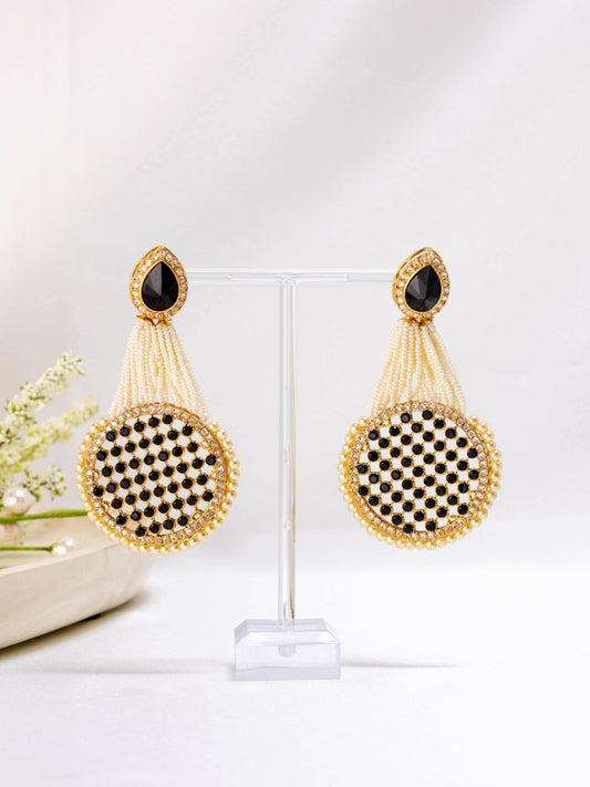 Black Gem Earrings - Noor Zaara